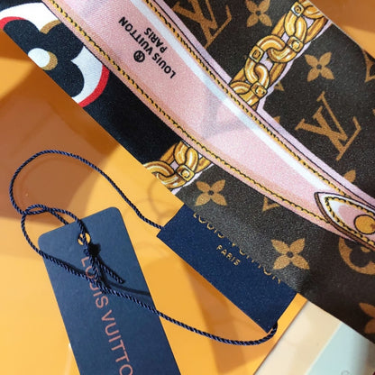 Louis Vuitton Perfect Match Silk Brown 120Cm