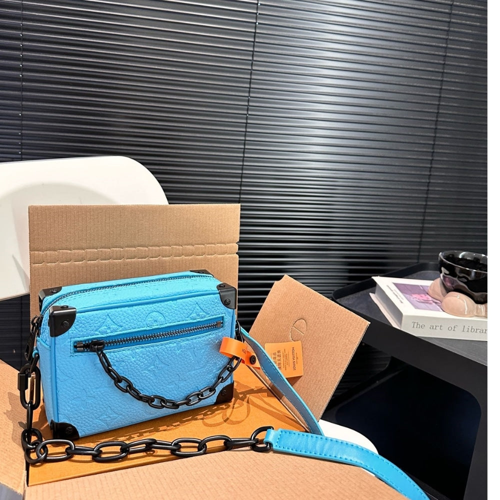 Louis Vuitton Mini Soft Trunk Turquoise 18Cm M11673