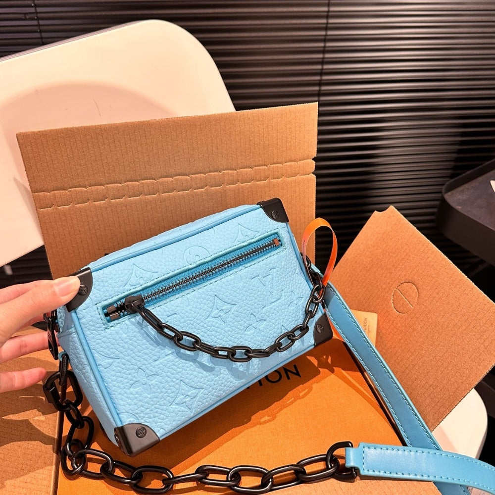 Louis Vuitton Mini Soft Trunk Turquoise 18Cm M11673