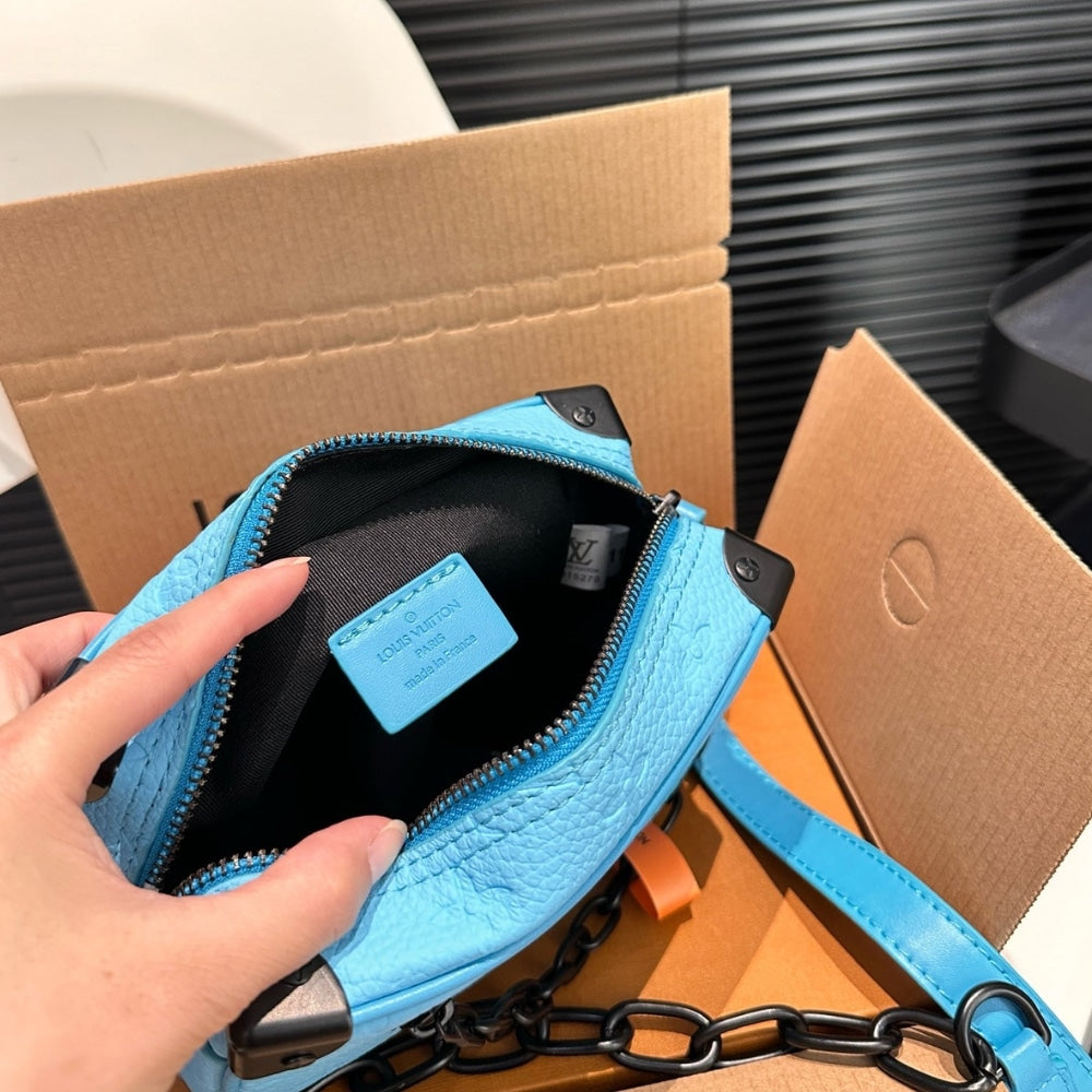Louis Vuitton Mini Soft Trunk Turquoise 18Cm M11673