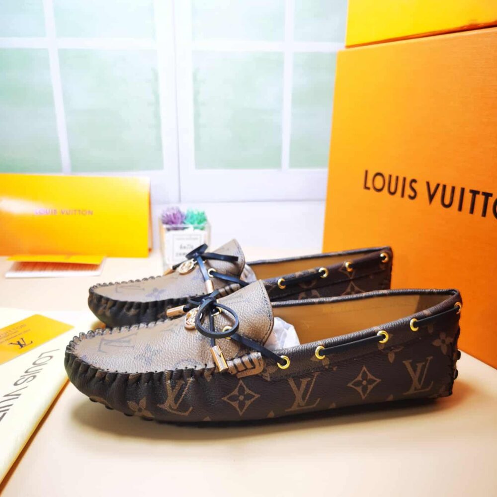 Louis Vuitton Gloria Flat Loafers Brown 1ABV23