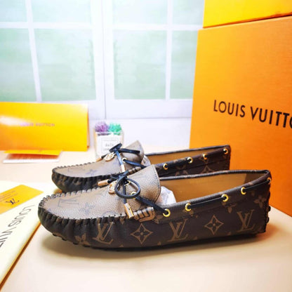 Louis Vuitton Gloria Flat Loafers Brown 1ABV23
