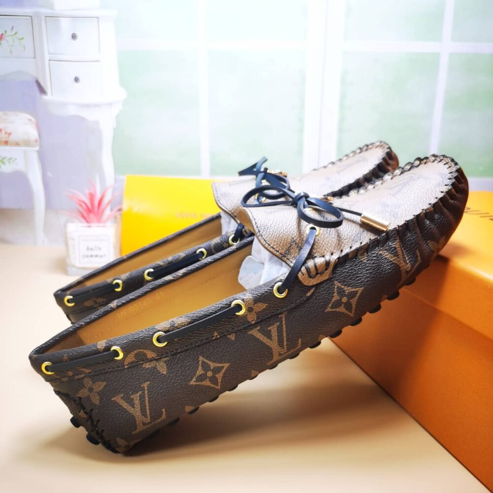 Louis Vuitton Gloria Flat Loafers Brown 1ABV23