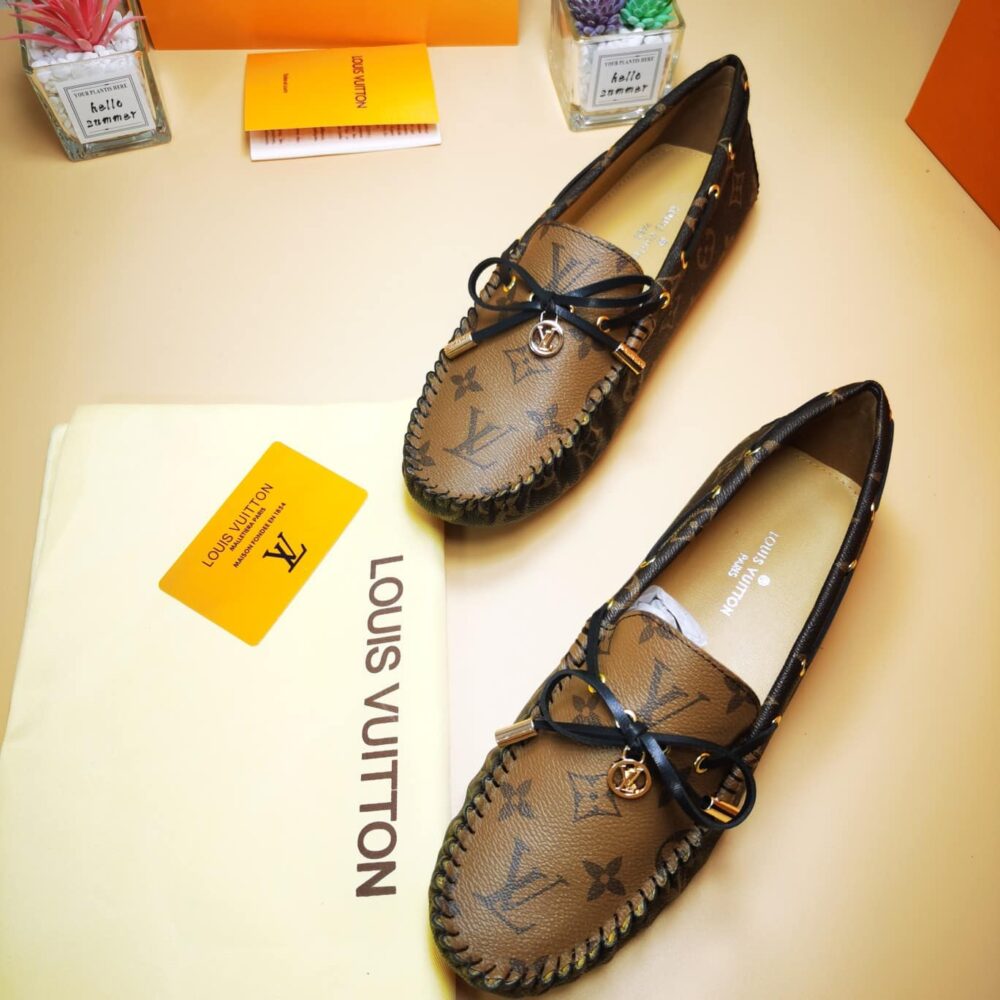 Louis Vuitton Gloria Flat Loafers Brown 1ABV23