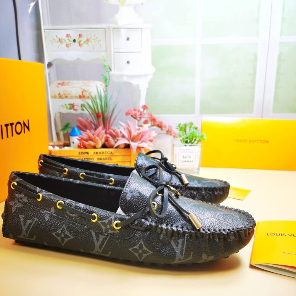 Louis Vuitton Gloria Loafers Monogram Black