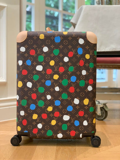 Louis Vuitton X Yayoi Kusama Horizon 55 Suitcase Grained Leather Monogram Multicolor 55Cm M10118