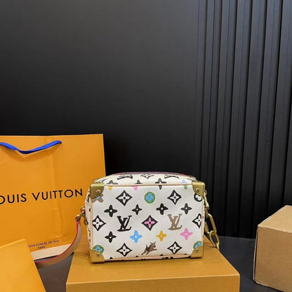 Louis Vuitton Mini Soft Trunk Monogram Craggy Coated Canvas Vanilla 18Cm M25132