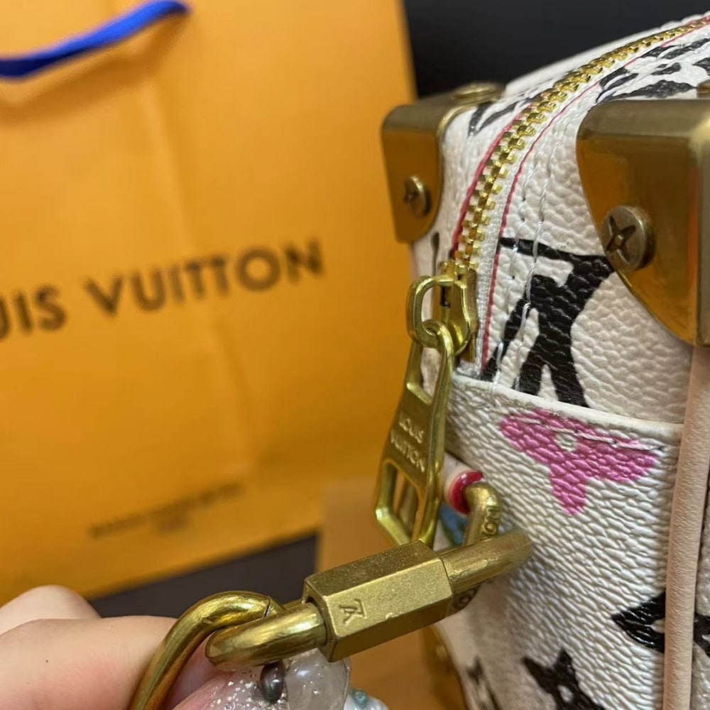 Louis Vuitton Mini Soft Trunk Monogram Craggy Coated Canvas Vanilla 18Cm M25132