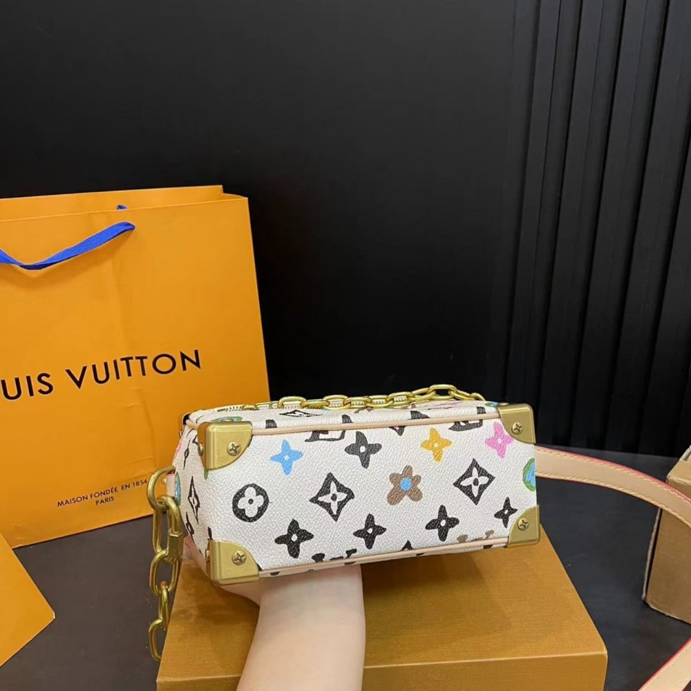 Louis Vuitton Mini Soft Trunk Monogram Craggy Coated Canvas Vanilla 18Cm M25132