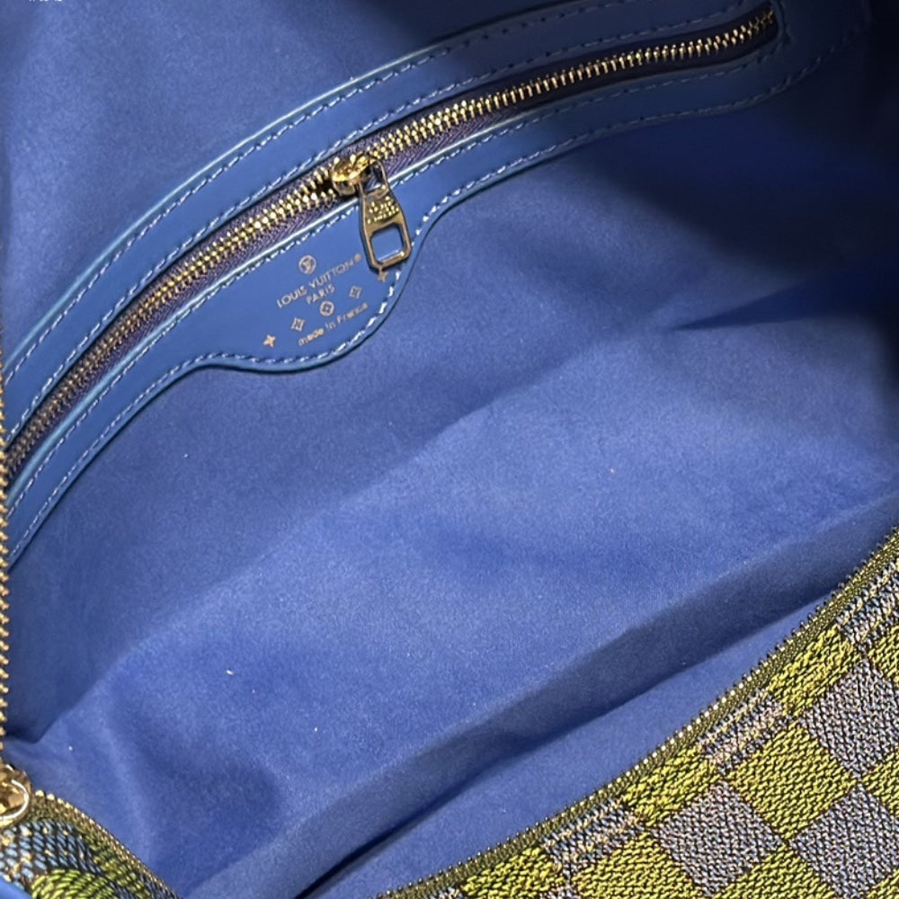 Louis Vuitton Keepall Bandoulière Blue Green 45Cm