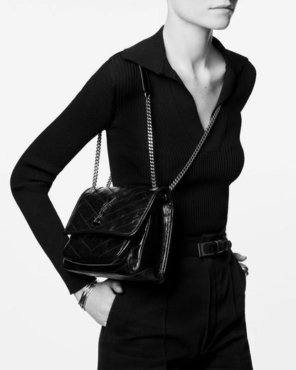 SAINT LAURENT NIKI BABY IN VINTAGE LEATHER