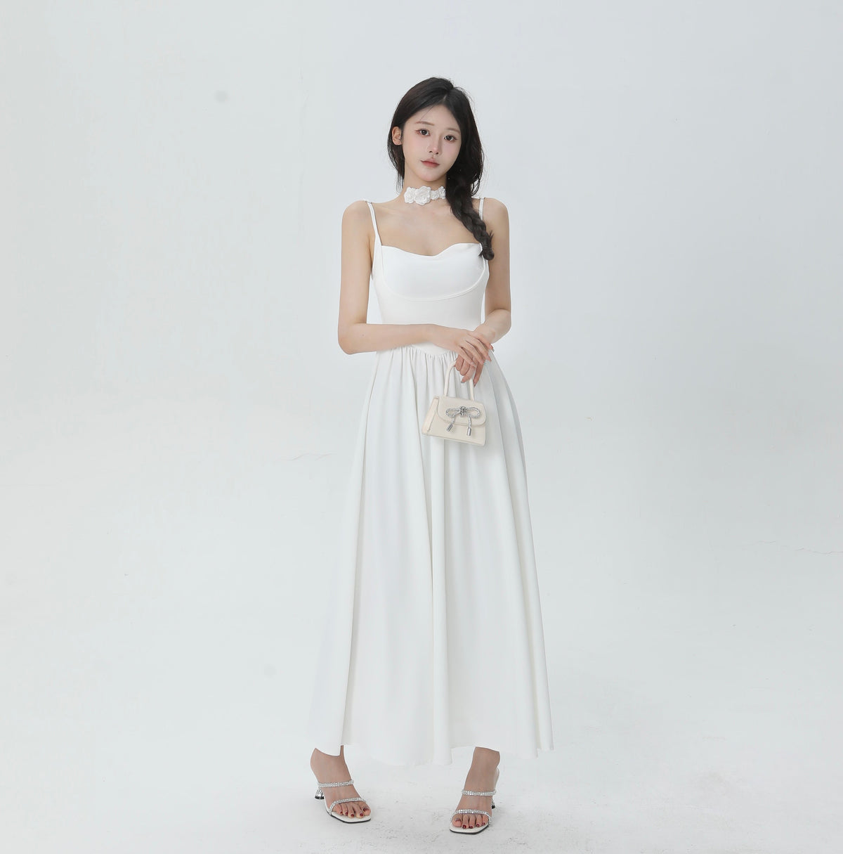 New Fashion Starry Sky Blue Spaghetti Strap Dress Elegant Banquet Dress TP2882