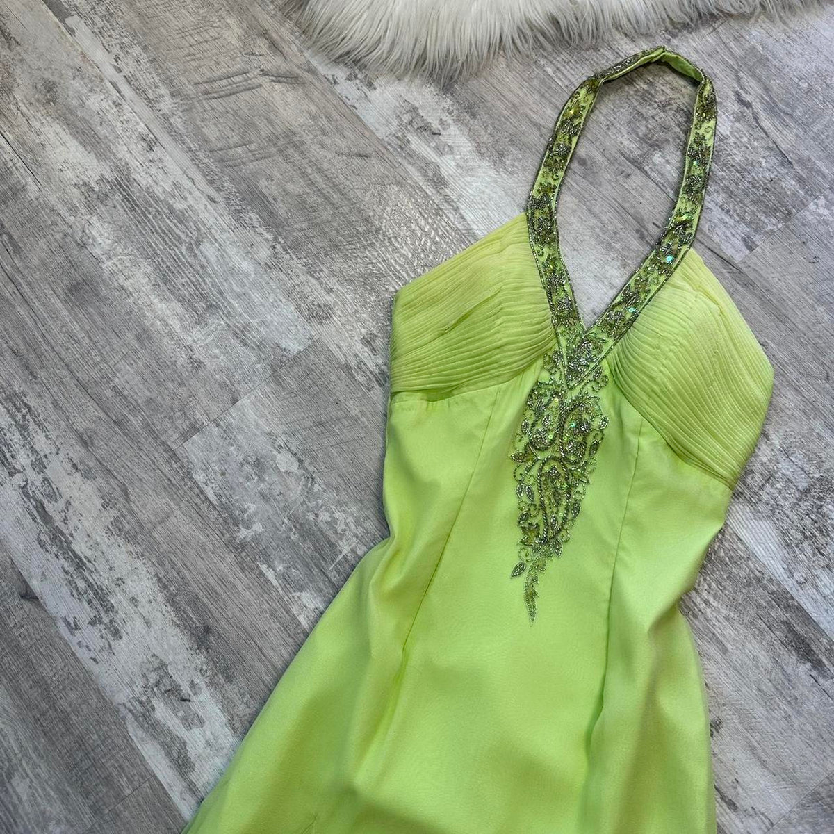 Green Beaded Short Homecoming Dress Holiday Party Dress gh4312