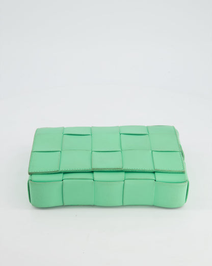Bottega Veneta Lime Green Small Cassette Intrecciato Cross-Body Bag RRP £1,970