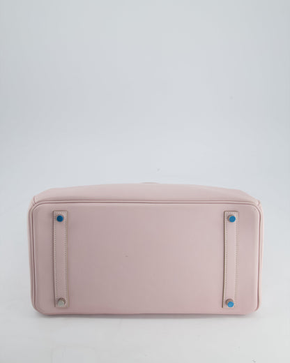 Hermès Birkin Bag 35cm in Rose Dragee Swift Leather with Palladium Hardware