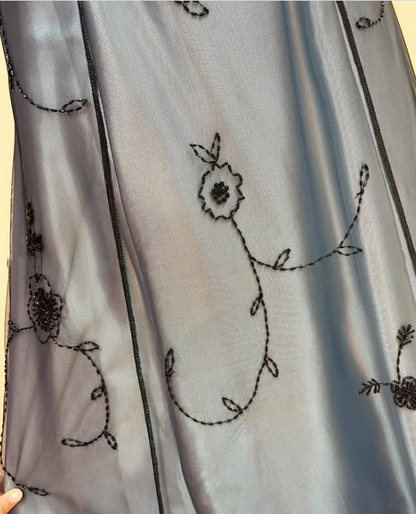 Blue Delicate Beaded Long Tulle Elegant Ball Gown Evening Dress Formal Birthday Party Dress Prom Dress gh3611