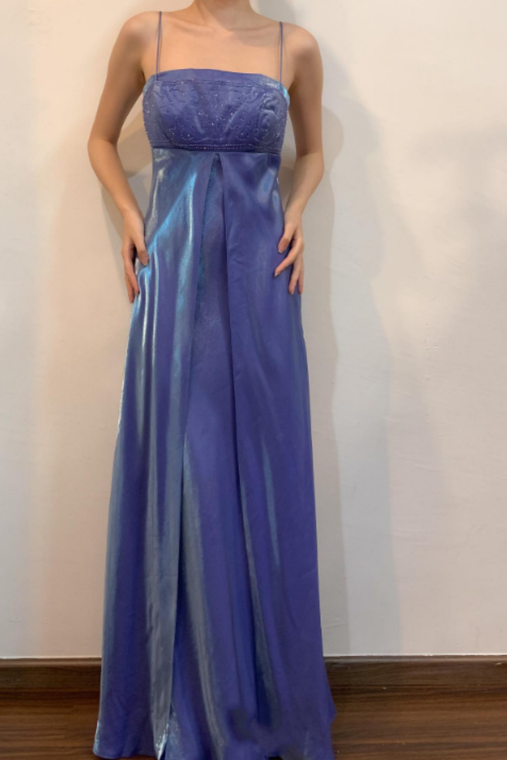 Girlhomeshops--Exquisite floral beaded fashionable long satin prom dress graduation gown gh5528