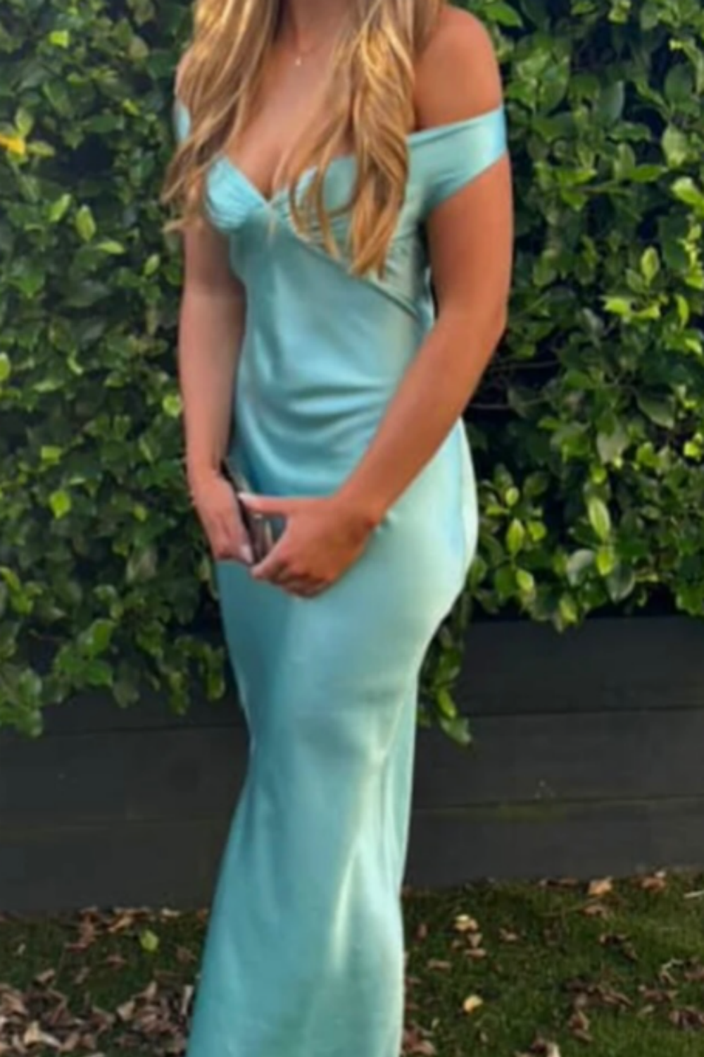 girlhomeshops-Simplicity Stylish Elegant Long Satin Slim Graduation Dress Prom Dress gh5862