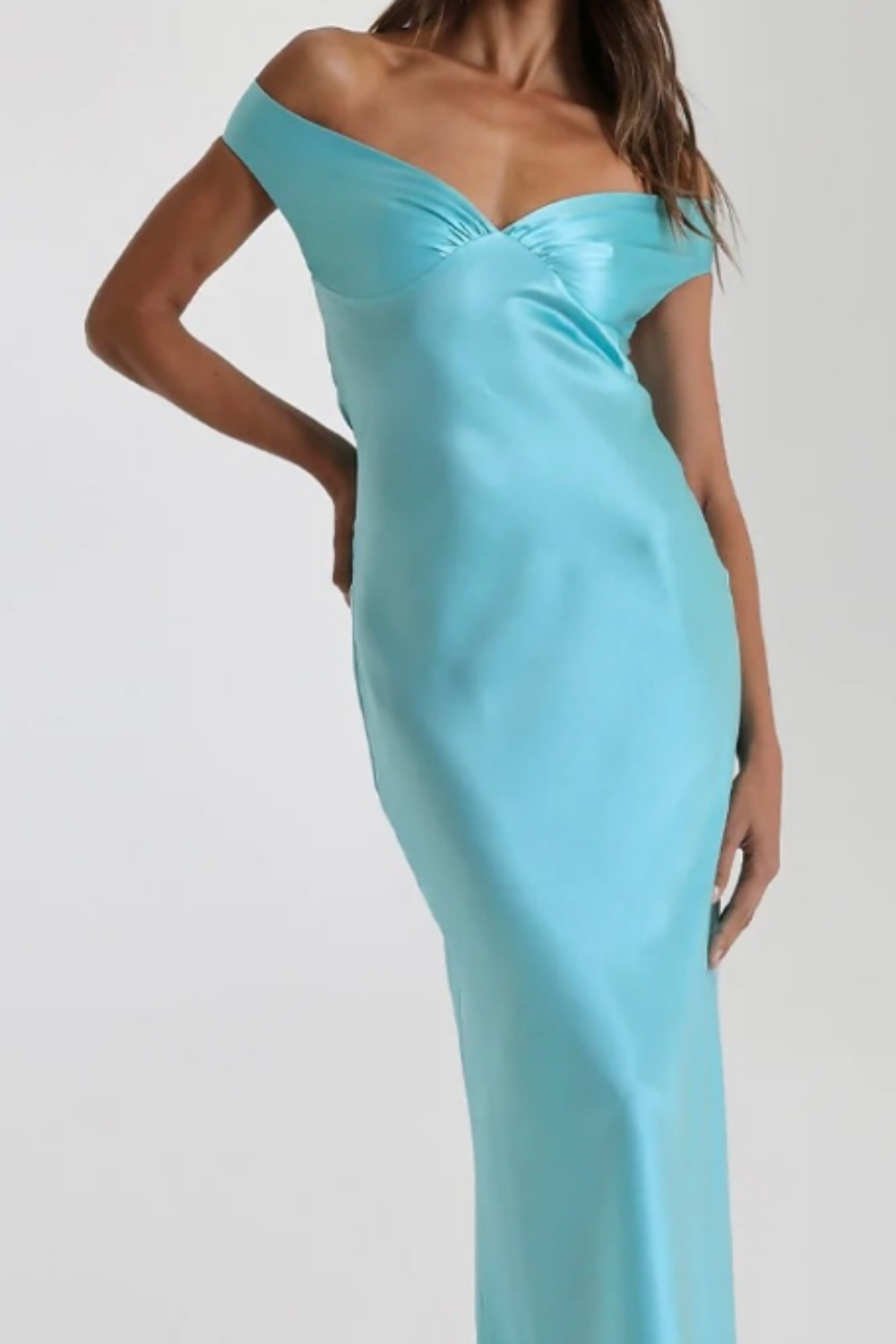 girlhomeshops-Simplicity Stylish Elegant Long Satin Slim Graduation Dress Prom Dress gh5862