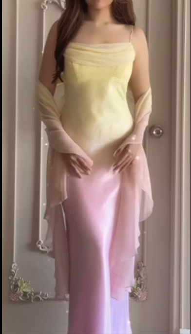 girlhomeshops- Enchanted Fairycore Ombre Gown gh5966