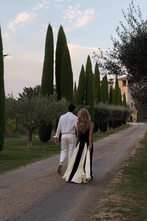 Vintage Black and White A-Line Prom Dress Spaghetti Strap Evening Dress Long Formal Dress TP4639
