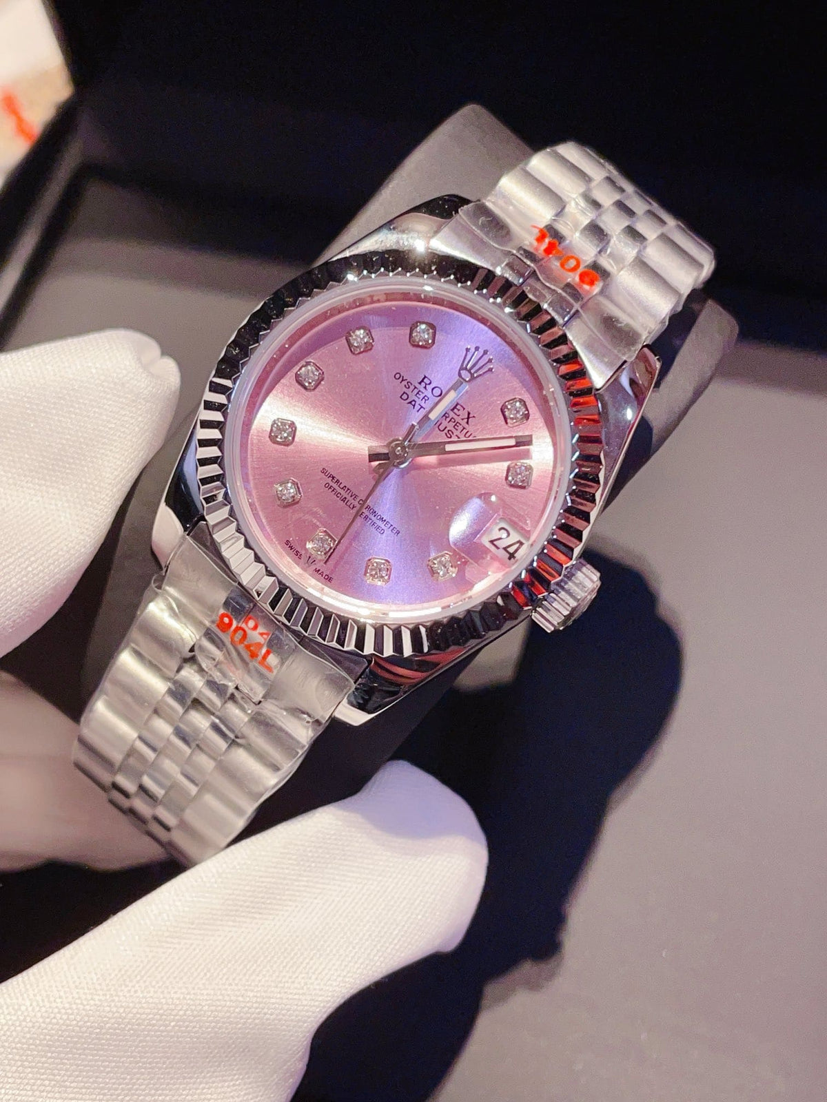 Rolex Datejust Pink Dail 31Mm