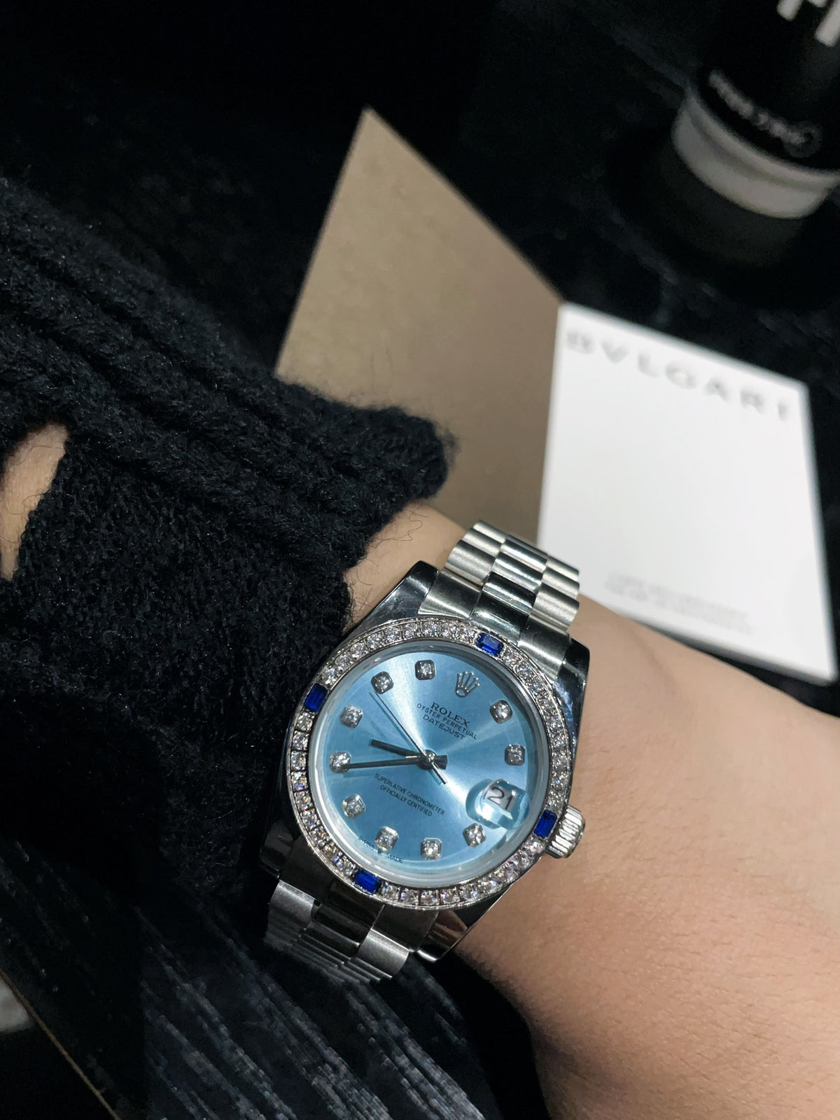 Rolex Datejust White Gold Ice Blue Diamond 36Mm
