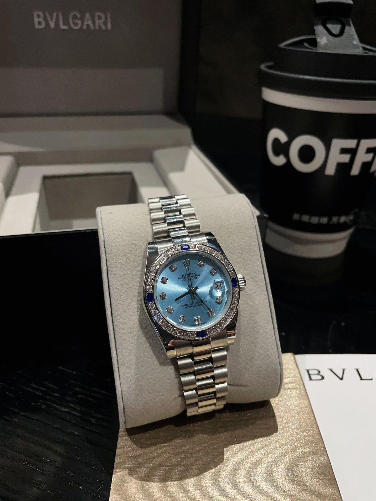 Rolex Datejust White Gold Ice Blue Diamond 36Mm