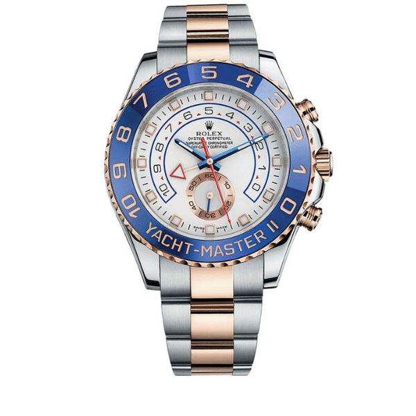 Rolex Oyster Yacht Master Ii 44Mm With Gold And Silver Strap