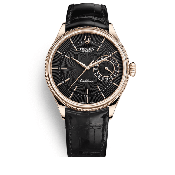 Rolex Cellini Date Black Dial And Everose Gold 39Mm