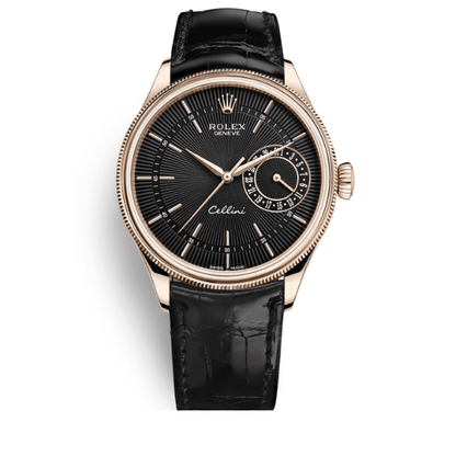 Rolex Cellini Date Black Dial And Everose Gold 39Mm