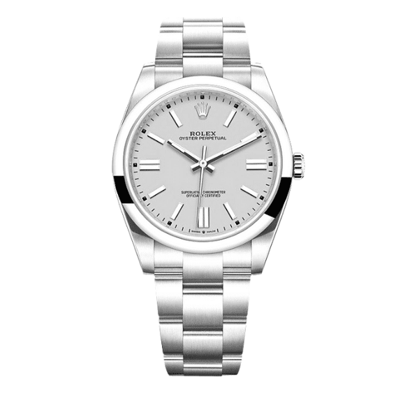 Rolex Oyster Perpetual Watch 41Mm Silver Dial