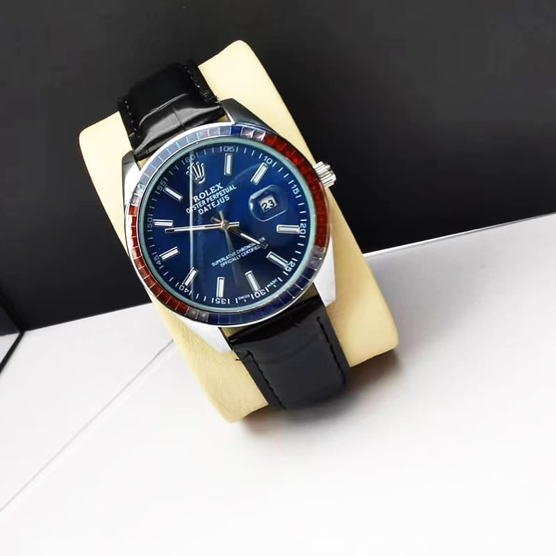 Rolex Oyster Perpetual Datejus Navy Blue Dial Ruby Around 40Mm
