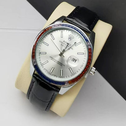 Rolex Oyster Perpetual Datejus White Dial Ruby Around 40Mm