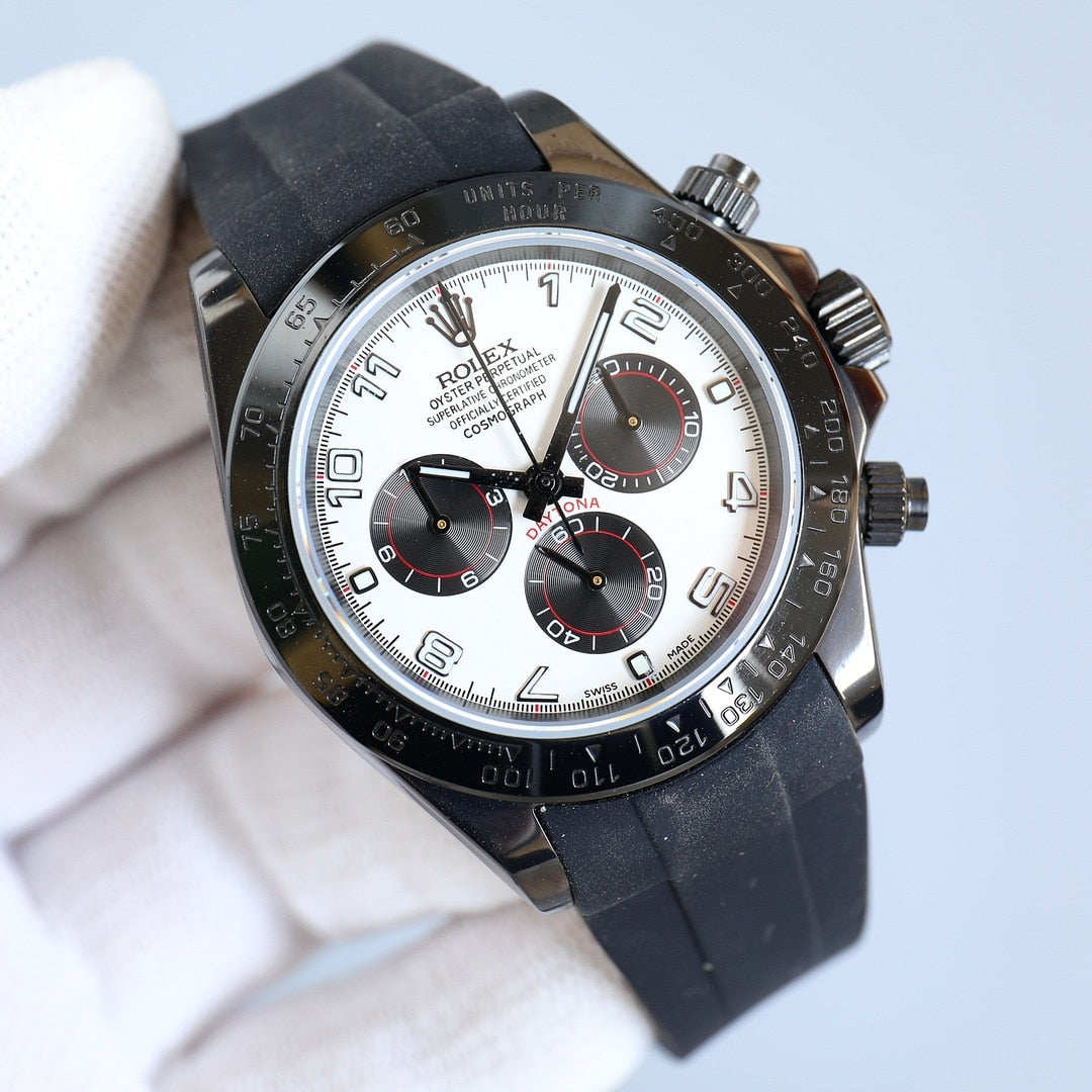 Rolex Cosmograph Daytona Panda White Dial 40Mm
