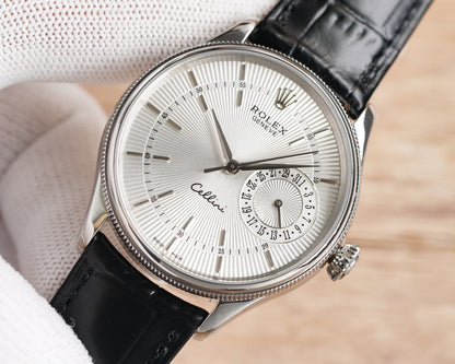 Rolex Cellini Date White Dial And Silver 39Mm
