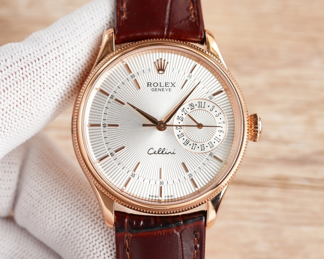 Rolex Cellini Date White Dial And Everose Gold 39Mm