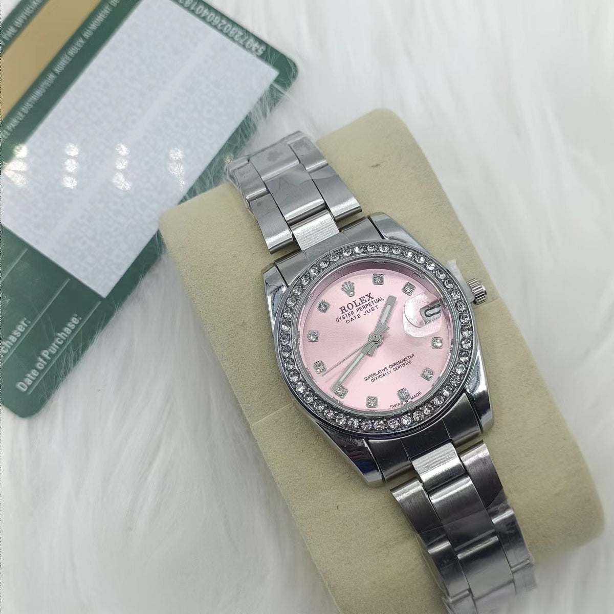 Rolex Datejust Pink Dail 31Mm