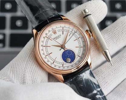 Rolex Cellini Moonphase White