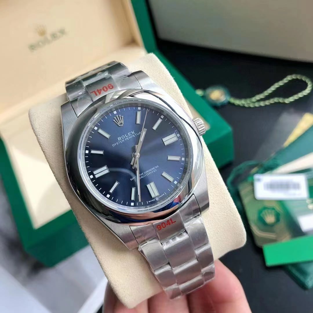 Rolex Oyster Perpetual Navy Blue 41Mm
