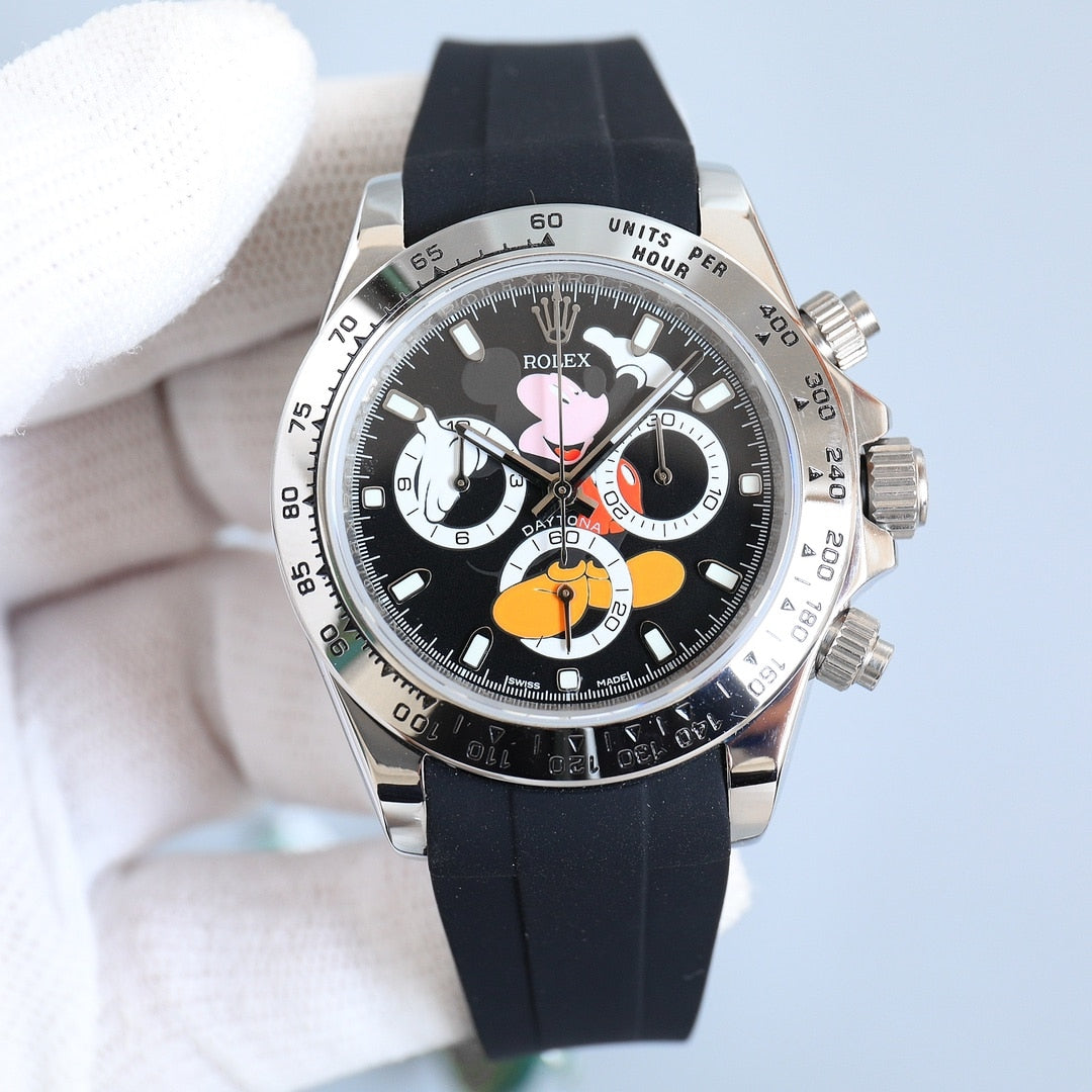 Rolex Cosmograph Daytona Mickey Mouse Black Dial 40Mm