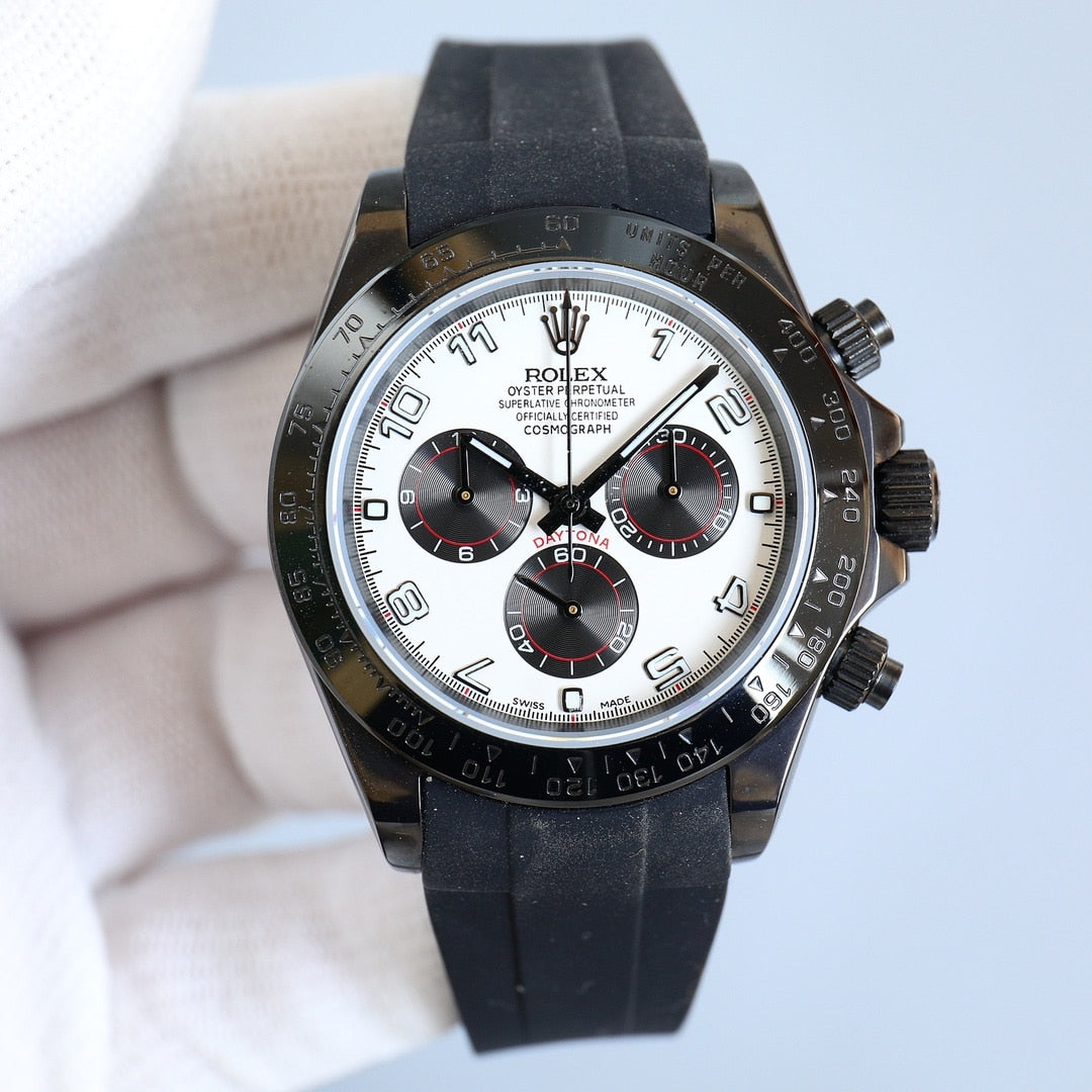 Rolex Cosmograph Daytona Panda White Dial 40Mm