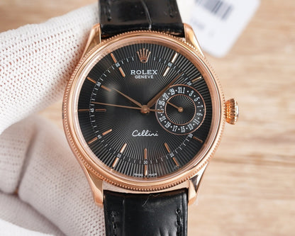 Rolex Cellini Date Black Dial And Everose Gold 39Mm