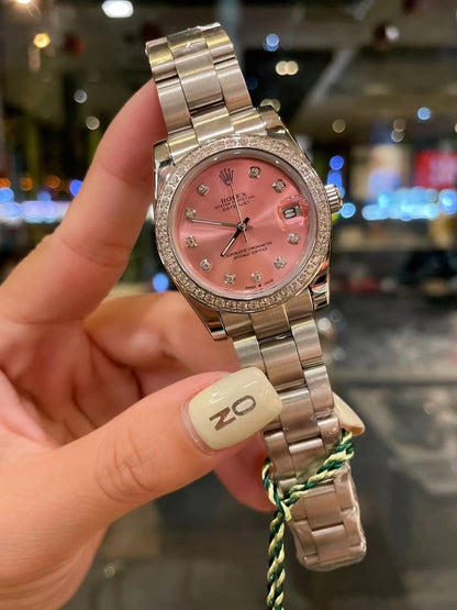 Rolex Datejust Pink Dail 31Mm