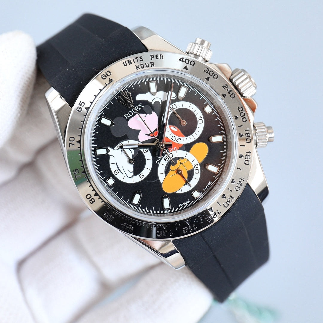 Rolex Cosmograph Daytona Mickey Mouse Black Dial 40Mm