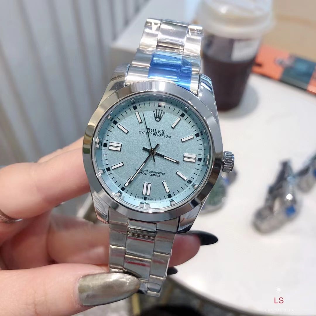 Rolex Oyster Perpetual Watch 41Mm Turquoise Dial