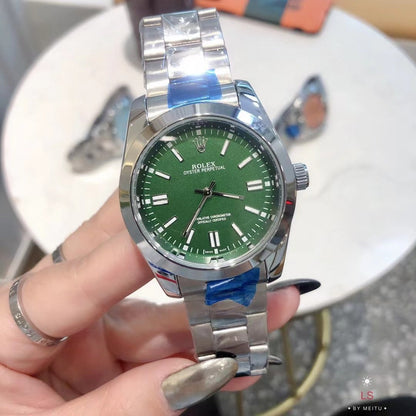 Rolex Oyster Perpetual Watch 41Mm Green Dial