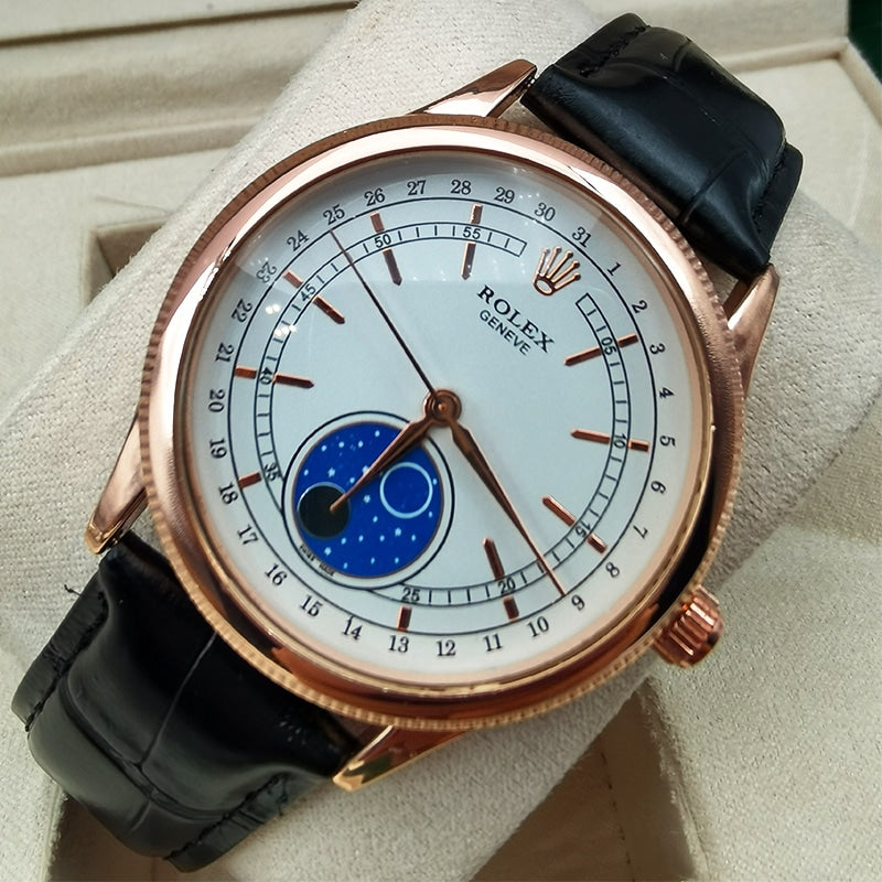 Rolex Cellini Moonphase White