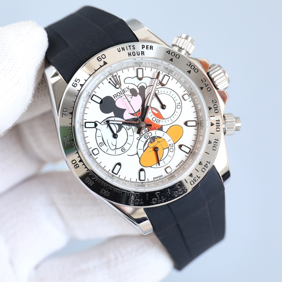 Rolex Cosmograph Daytona Mickey Mouse White Dial 40Mm