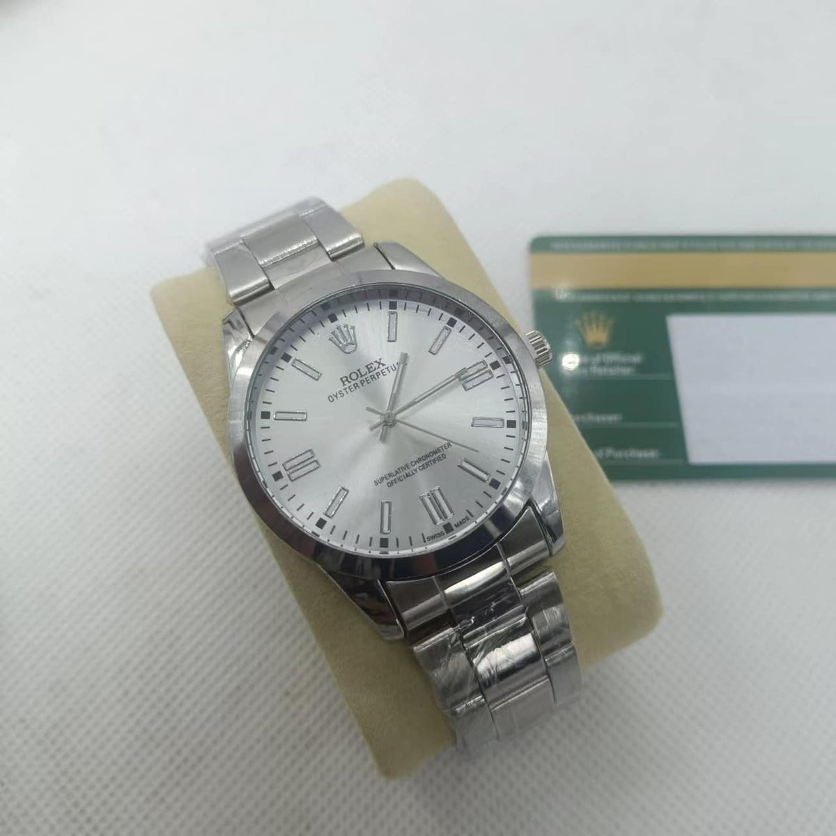 Rolex Oyster Perpetual Watch 41Mm Silver Dial